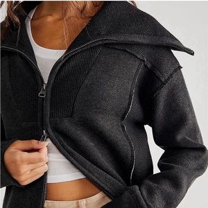 Free people Double Check Cardigan